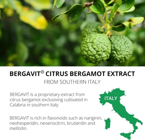 Vista 3 de UpNourish BERGAVIT Suplemento de colesterol de bergamota cítrica – Extracto de bergamota cítrica italiana de 550 mg para mujeres y hombres, 90