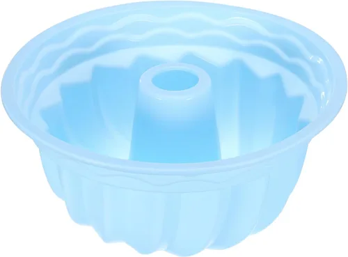Vista 15 de uxcell Molde de silicona para tartas, sartén antiadherente de 9.5 pulgadas para pasteles estriados, chocolate, pastel de queso, pan, azul