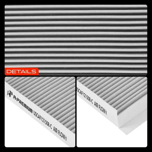 Vista 8 de A-Premium Filtro de aire de cabina con carbón activado compatible con modelos Ford y Lincoln - F-150 (15-22), F-250 F-350 F-450 Super Duty (17-22)