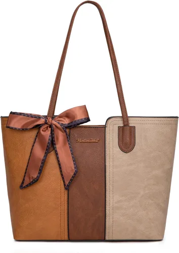 Vista 20 de Montana West - Bolsos de mano para mujer, bolso tipo satchel con asa superior mediana
