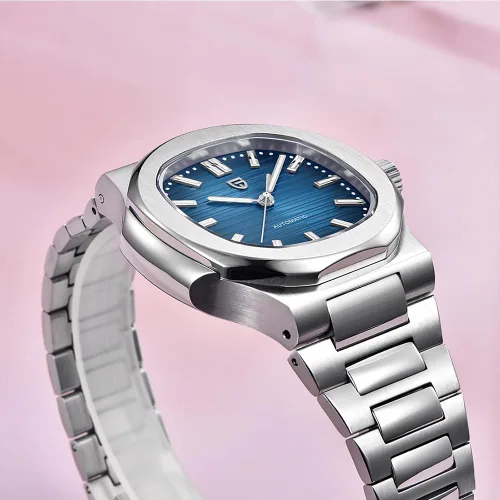 Vista 2 de Pagani Design - Reloj automático para hombre, ST16, azul cielo, cristal de Azul marino PD-1728