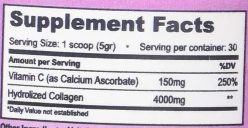 Vista 4 de NUEVO Hidro Colagina Xxi, Polvo Hidrolizado de Colágeno con Vitamina C, Colageina 10 por HydroCOLAGINA XXI