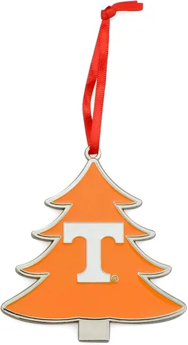 Vista 5 de Alabama Crimson Tide Circle Logo Árbol en forma de adorno de Navidad de metal