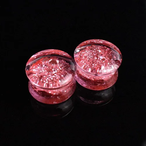 Vista 4 de Jboyanpei 12 unids6 pares de lentejuelas metálicas de acrílico para los oídos dilatadores y medidor de dilatadores de oreja dilatadores de oreja