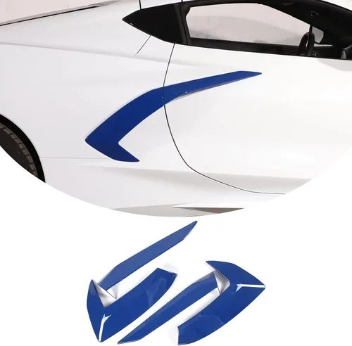 Vista 14 de Cubierta para manija de puerta de automóvil para Chevrolet Corvette C8 Stingray Z06 2020-2025, accesorios de decoración de puerta de ventilación