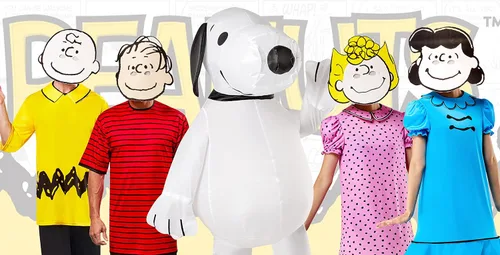 Vista 4 de Rubies Disfraz de Lucy Peanuts para mujer y máscara de espuma