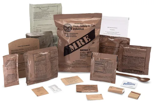 Vista 3 de US Military MRE, sabor surtido, paquete de 4, 2021