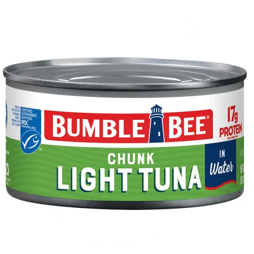 Vista 8 de Bumble Bee Atún Claro en Trozos en Aceite, Lata de 5 Onzas - Atún Listado Capturado Salvaje - 22g de Proteína por Porción - Mariscos Sostenibles