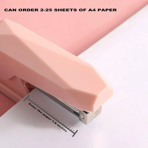 Vista 4 de Grapadora con grapas, grapadoras pequeñas y resistentes para escritorio