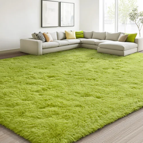 Vista 62 de EVOIONOS Alfombra Redonda Negra para Dormitorio, 4x4 Pies Alfombra de Área Circular Suave y Esponjosa para Sala de Estar, Alfombra Circular de Felpa