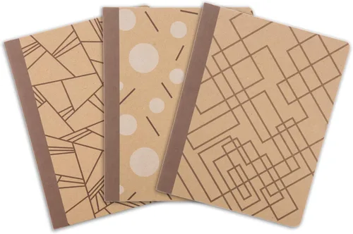 Vista 10 de Mintra Office - Cuadernos 100% reciclados, caña de azúcar, Design Cover 3pk