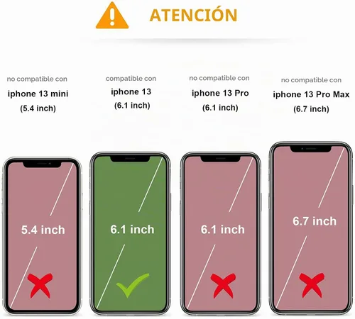 Vista 2 de KIHUWEY Funda Cartera Compatible con iPhone 13 con Soporte para Tarjetas de Crédito, Cierre Magnético de Cuero Premium con Soporte, Funda Protectora