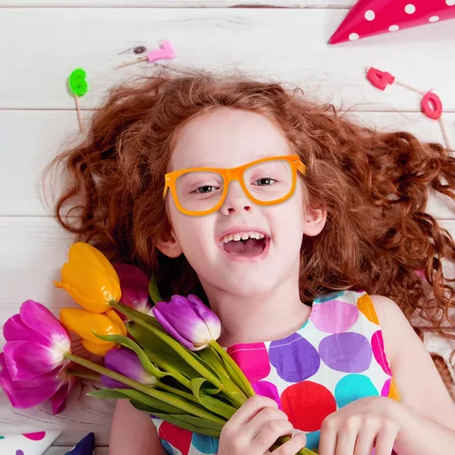 Vista 2 de SUNOVELTIES Paquete de 12 gafas cuadradas ultraligeras sin lente para disfraz, color neón, recuerdos de fiesta para niños y niñas, accesorios