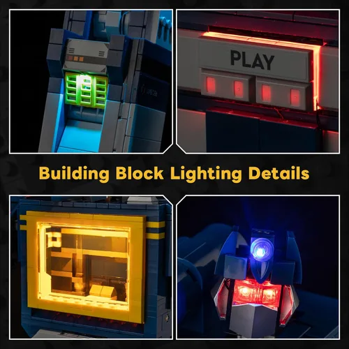 Vista 4 de Kyglaring Kit de luces compatible con Lego 10358 (sin luz de modelo), accesorios de iluminación LED de control remoto compatibles