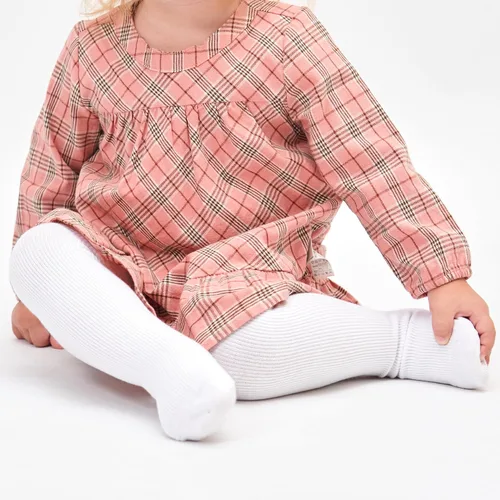 Vista 5 de Stelle Medias de bebé para niña, mallas de punto sin costuras, medias de algodón para bebés