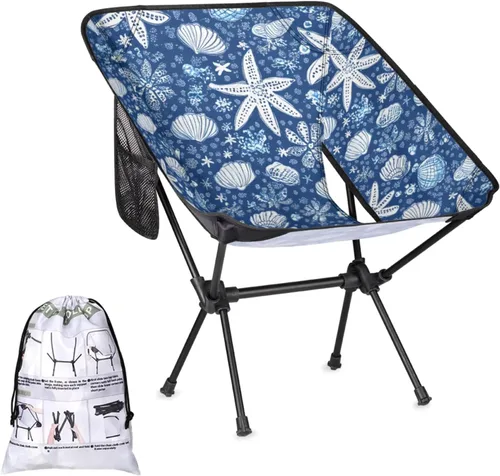 Vista 14 de Honeybaby Silla plegable de camping con mariposa, sillas de camping, ligeras, portátiles, sillas plegables para exteriores, para camping, viajes