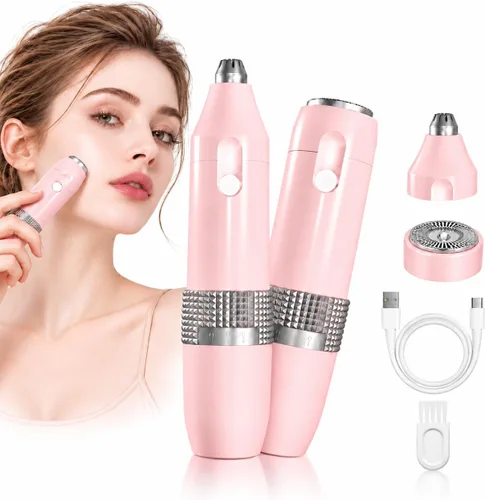 Vista 8 de Removedor de vello facial impecable para mujeres, afeitadora facial con luz Dorado