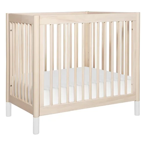 Vista 10 de Babyletto Gelato - Mini cuna 4 en 1, miel con pies de cuero vegano 2-Miel con Pies de Cuero Bronceado Veg