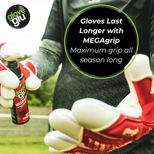 Vista 9 de gloveglu - Guantes de portero en espray Guantes de portero de 4.1 fl oz en aerosol MEGAgrip + guante de portero de 1.7 fl oz en aerosol para lavar