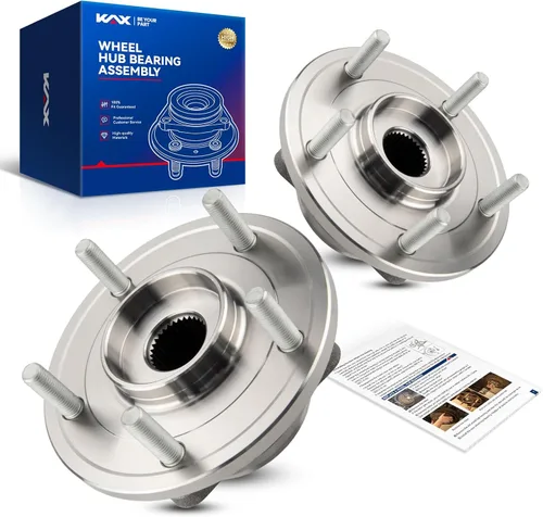 Vista 24 de KAX 510063 Rodamiento de rueda delantera compatible con Toyota Camry 2004-2017, Ford Edge 2007-2014, Toyota Sienna 2004-2010, conjunto de cubo