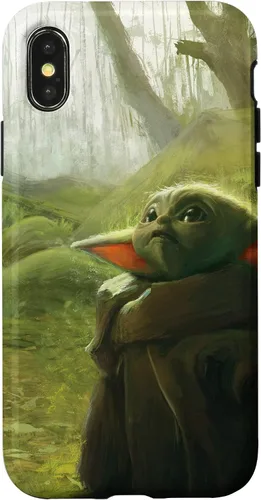 Vista 5 de iPhone 16 Star Wars The Mandalorian The Child Grogu in the Forest Art Case