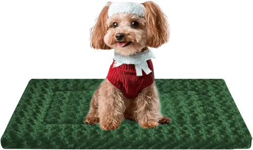Vista 63 de Tapete de cama para perro, almohadilla reversible para jaula de perro con alfombrilla lavable y espuma suave, cama plana para mascotas para perros