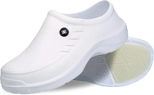 Vista 9 de Zapatos antideslizantes para hombre: zuecos sin cordones, cómodos zapatos de trabajo