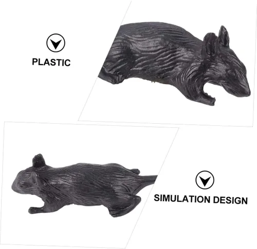 Vista 6 de 10Pcs Realistic Simulation Mouse Prank Lightweight Halloween Trick Props for Scaring Friends Plastic Mice for Parties and Events Reusable Mice Decor