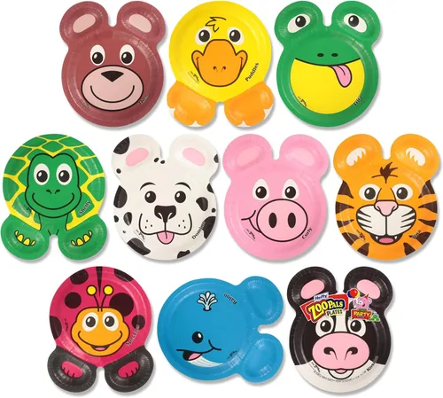 Vista 10 de Hefty Zoo Pals - Vasos de plástico con estampado de animales para fiestas de cumpleaños o uso diario, ideales para manos pequeñas, 25 unidades, 10