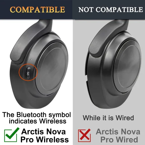 Vista 3 de SOULWIT Almohadillas de malla para Steelseries Arctis Nova Pro Wireless (no para auriculares Nova Pro Wired)/Arctis Nova Elite, almohadillas