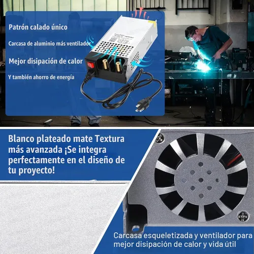 Vista 8 de Actualización ajustable (0-30V 0-17A) 500W DC Fuente de alimentación conmutada AC-DC Transformador con botones ajustablesSistema de sensor