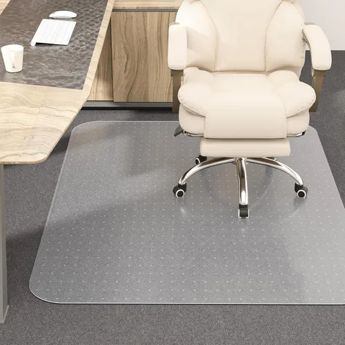 Vista 8 de Tapete para silla de oficina de 36 x 48 x 0.09 pulgadas para alfombra, tapete para silla de escritorio para suelos de alfombra con tachuelas