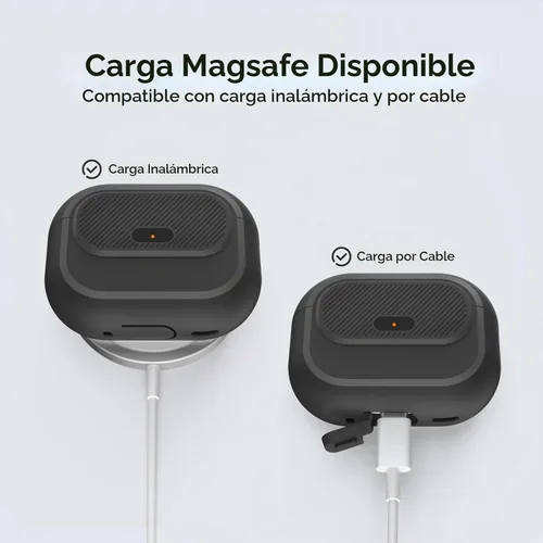 Vista 6 de TRONWIN Funda para AirPods Pro 2, [con bloqueo] Funda para AirPods Pro de una pieza (2ª/1ª generación), funda protectora completa de silicona suave
