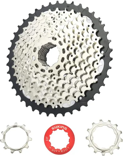 Vista 18 de CYSKY Casete de 11 velocidades 11-25T/11-28T/11-32T/11-36T/11-40T/11-42T/11-46T/11-50T/11-52T Compatible con Shimano/Sunrace/Sram Bike Freewheel