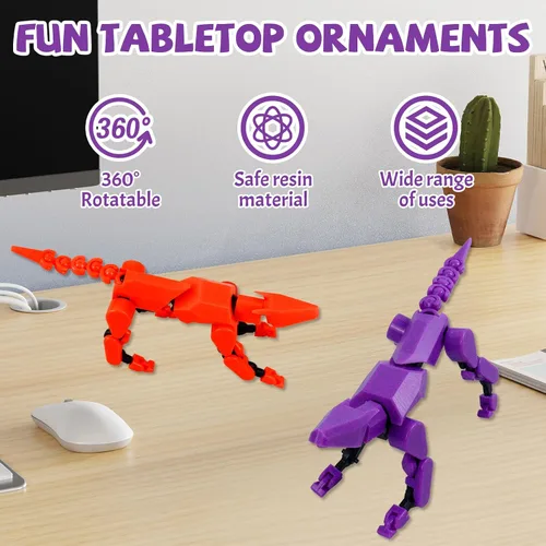 Vista 4 de Conjunto de Figura de Acción Titan13 (Ensamblaje Completado), Figura de Acción de Perro Robot Impresa en 3D, Perros Robot de Múltiples