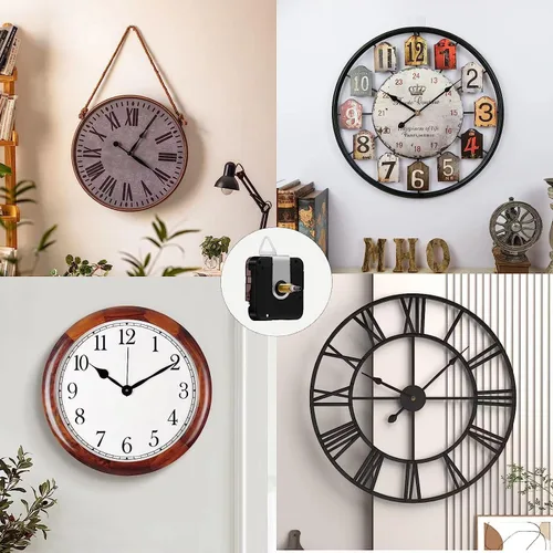 Vista 7 de MEETOOT 6pcs reloj de pared gancho trasero reloj de metal soporte de repuesto