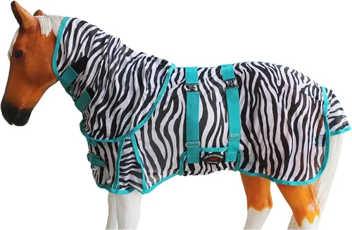 Vista 21 de CHALLENGER 36" Miniatura Destete Burro Pony Caballo Potro Verano Flysheet Marrón Floral 51831