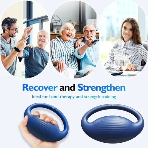 Vista 5 de Pelotas de ejercicio para manos FitBeast - 3 niveles de resistencia, bolas antiestrés para adultos, bolas para apretar para terapia de manos