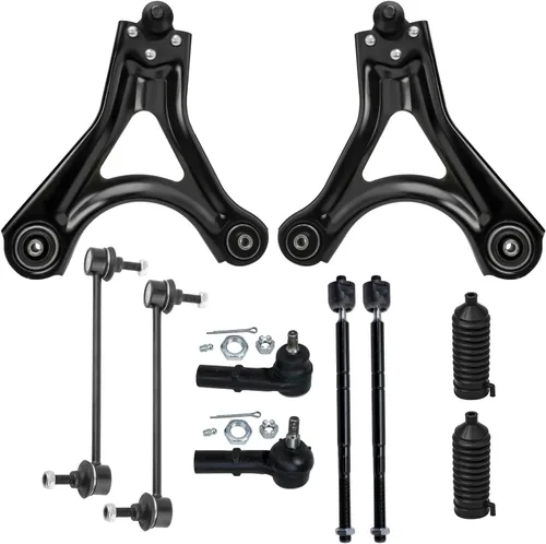 Vista 502 de Detroit Axle - Kit de suspensión frontal de 10 piezas para Dodge Avenger 2008-2014, Chrysler Sebring 2007-2010, 2 brazos de control inferiores, 2