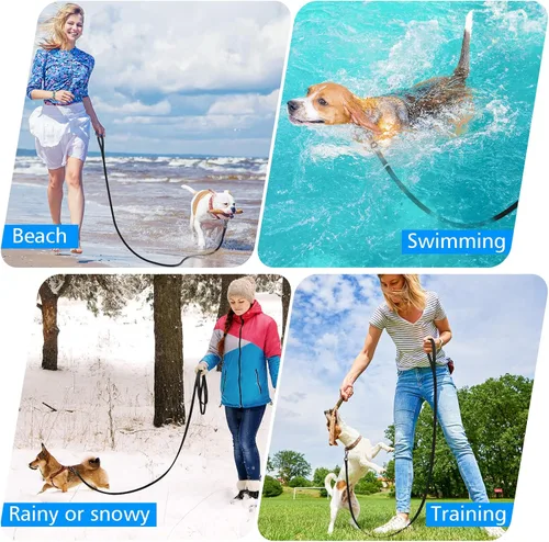 Vista 7 de XiaZ Correa larga impermeable para perros, correa larga de entrenamiento para perros grandes, medianos y pequeños, al aire libre, caminar, jugar