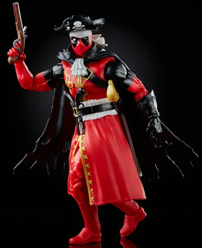 Vista 4 de Hasbro Marvel Legends Series - Figura de acción de Deadpool de 6 pulgadas (pirato), diseño prémium y 3 accesorios