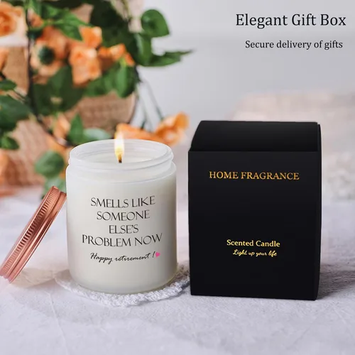 Vista 6 de Regalos de jubilación para mujeres y hombres, las mejores velas Happy Retired 2025, divertidas ideas de regalo para profesores, compañeros