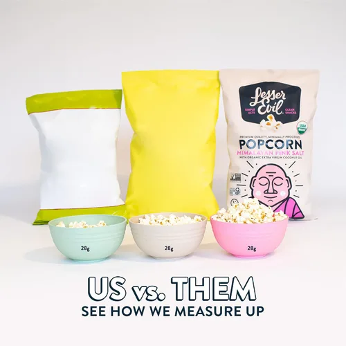 Vista 6 de LesserEvil Palomitas de maíz orgánicas "Avocado-licious", exclusivo de Amazon, calidad premium, mínimamente procesado, sin aceite vegetal, 4.6