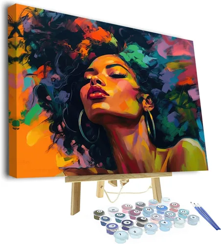Vista 8 de TUMOVO Pintura por números para adultos, principiantes, pintura de cruz de Jesús por números, kits sobre lienzo acrílico cristiano pintura a mano