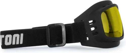 Vista 3 de Bertoni Gafas de Moto Montar Gafas acolchadas Fotocromáticas - Correa Ajustable - Ventilado mod. 112 Gafas de Moto