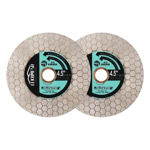 Vista 9 de Disco de corte de diamante de 4 pulgadas/105MM - Hoja de sierra para azulejos, rueda de corte, discos de diamante de doble cara para cortar y moler