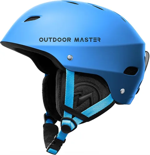 Vista 22 de OutdoorMaster Kelvin - Casco de esquí y snowboard para hombres, mujeres y jóvenes Adjustable Dial Fit Snow Helmet with ASTM Certified,14 Vents for