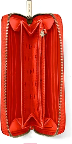 Vista 2 de Kate Spade Staci - Cartera grande de cuero continental con cremallera alrededor en Gazpachodorado