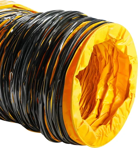 Vista 3 de MOUNTO Manguera flexible de conducto de PVC de 25 pies para ventilador de escape (12 pulgadas)
