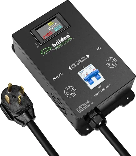 Vista 9 de Briidea Interruptor de alimentación automático para secadora y EV, carga rápida tu EV, NEMA 10-30